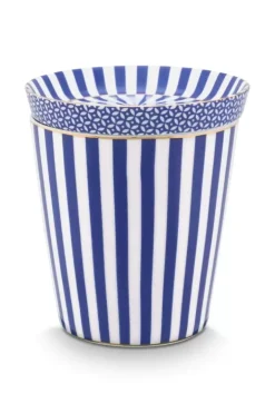 Hot Pip Studio Royal Stripes Tasse & Teebeutelablage Blau