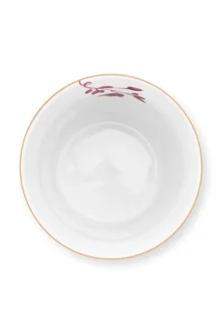 Sale Pip Studio Royal Stripes Tasse Blumen & Teebeutelablage Dunkel Rosa