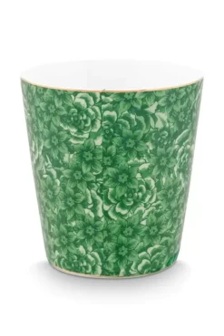 Best Pip Studio Royal Stripes Tasse Blumen & Teebeutelablage Grun