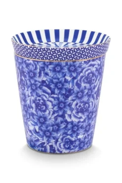 New Pip Studio Royal Stripes Tasse Blumen & Teebeutelablage Blau