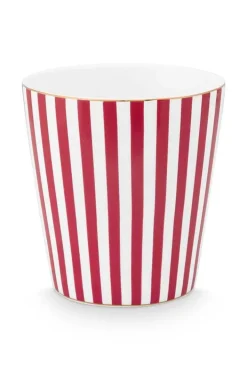 Outlet Pip Studio Royal Stripes Tasse Dunkel Rosa