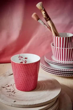 Pip Studio Royal Stripes Tasse Fliesen Dunkel Rosa