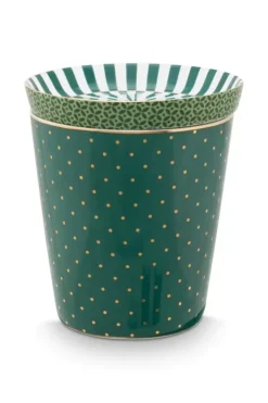 Discount Pip Studio Royal Stripes Tasse Punkte & Teebeutelablage Grun