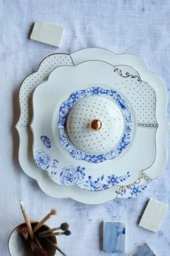 Pip Studio Royal White Frühstücksteller Golden Dots 23,5 Cm