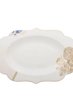 Hot Pip Studio Royal White Oval Servierschale 40 Cm