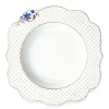 Discount Pip Studio Royal White Suppenteller Golden Dots 23,5 Cm