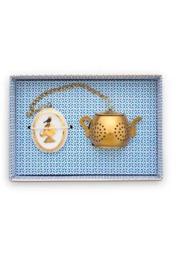 Outlet Pip Studio Royal White Tee-Ei Medaillon