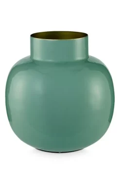Hot Pip Studio Runde Metall Vase 25 Cm Grun