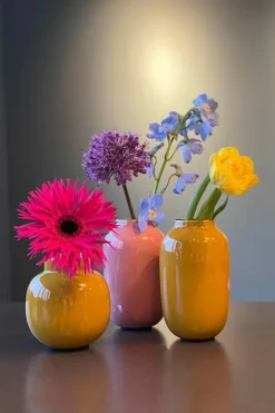 Sale Pip Studio Runde Mini Vase 10 Cm Gelb