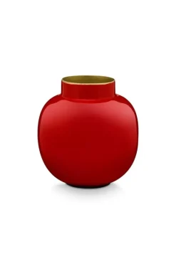 Discount Pip Studio Runde Mini Vase 10 Cm Rot