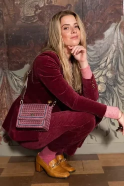 Hot Pip Studio Schultertasche Klein Clover Rosa