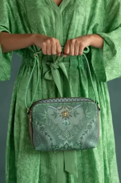 Hot Pip Studio Schultertasche Medium Kyoto Festival Grun