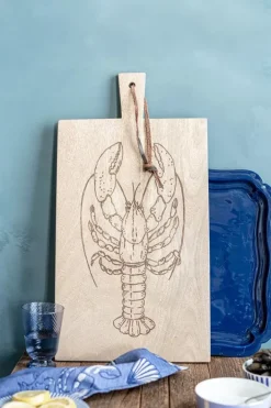 Clearance Pip Studio Servierbrett Rechteckig Holz Hummer Khaki