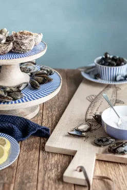 Outlet Pip Studio Servierschale Weis/Blau 22 Cm