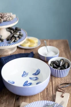 Outlet Pip Studio Servierschale Weis/Blau 22 Cm