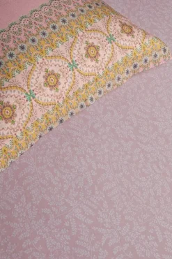 Hot Pip Studio Spannbettlaken Leafy Rosa