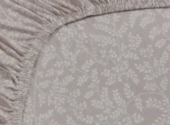 Discount Pip Studio Spannbettlaken Leafy Khaki Beige