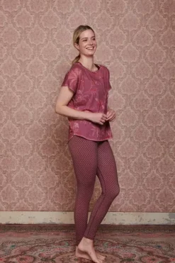 Outlet Pip Studio Sport Top Kurze Armel Isola Rosa