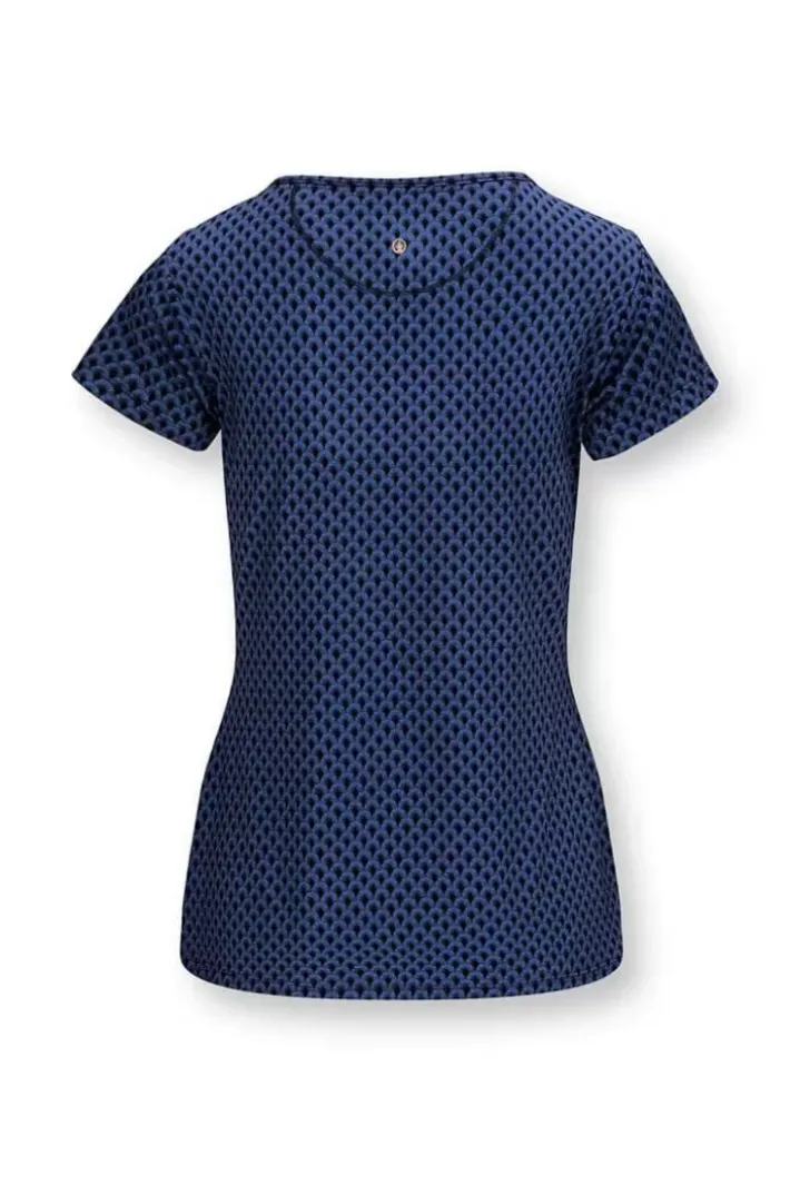 Sale Pip Studio Sport Top Kurze Armel Suki Kobalt Blau