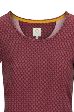 New Pip Studio Sport Top Kurze Armel Suki Dunkel Rot