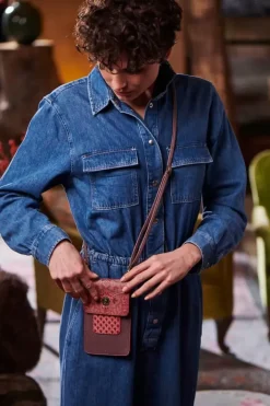 Hot Pip Studio Telefontasche Kyoto Festival Dunkel /Khaki Rosa