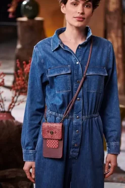 Hot Pip Studio Telefontasche Kyoto Festival Dunkel /Khaki Rosa