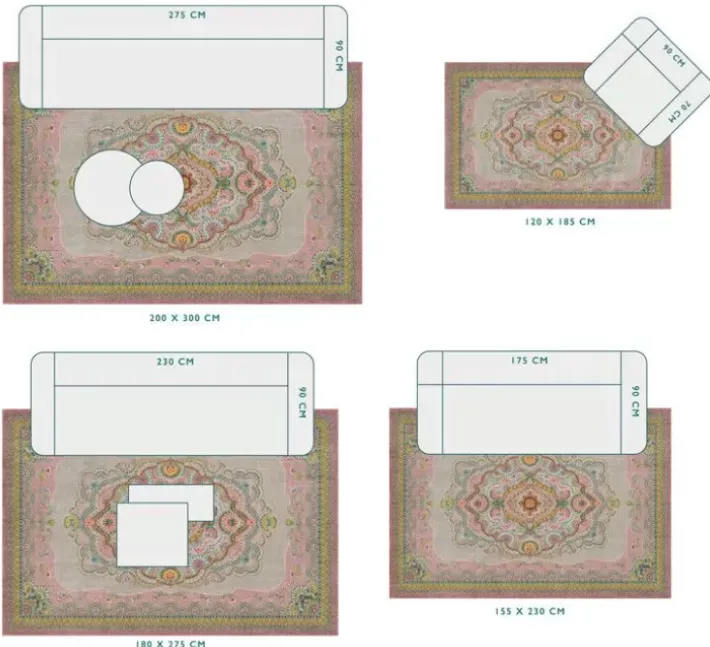 New Pip Studio Teppich Majorelle By Pip Pastell Rosa