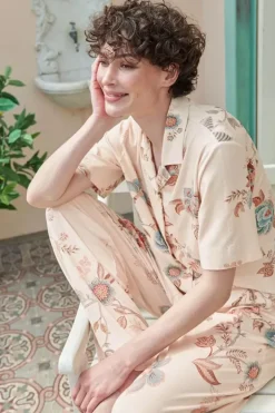 Hot Pip Studio Top Kurze Armel Cece Fiore Weis