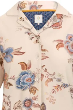 Hot Pip Studio Top Kurze Armel Cece Fiore Weis