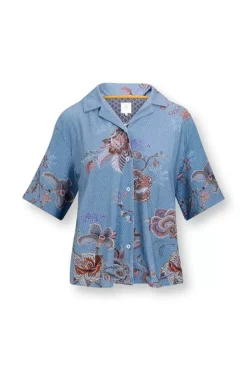 Best Pip Studio Top Kurze Armel Cece Fiore Blau