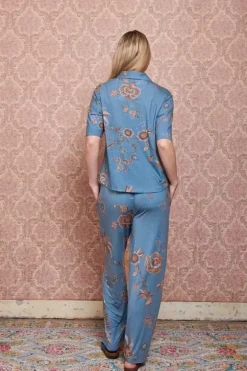 Best Pip Studio Top Kurze Armel Cece Fiore Blau