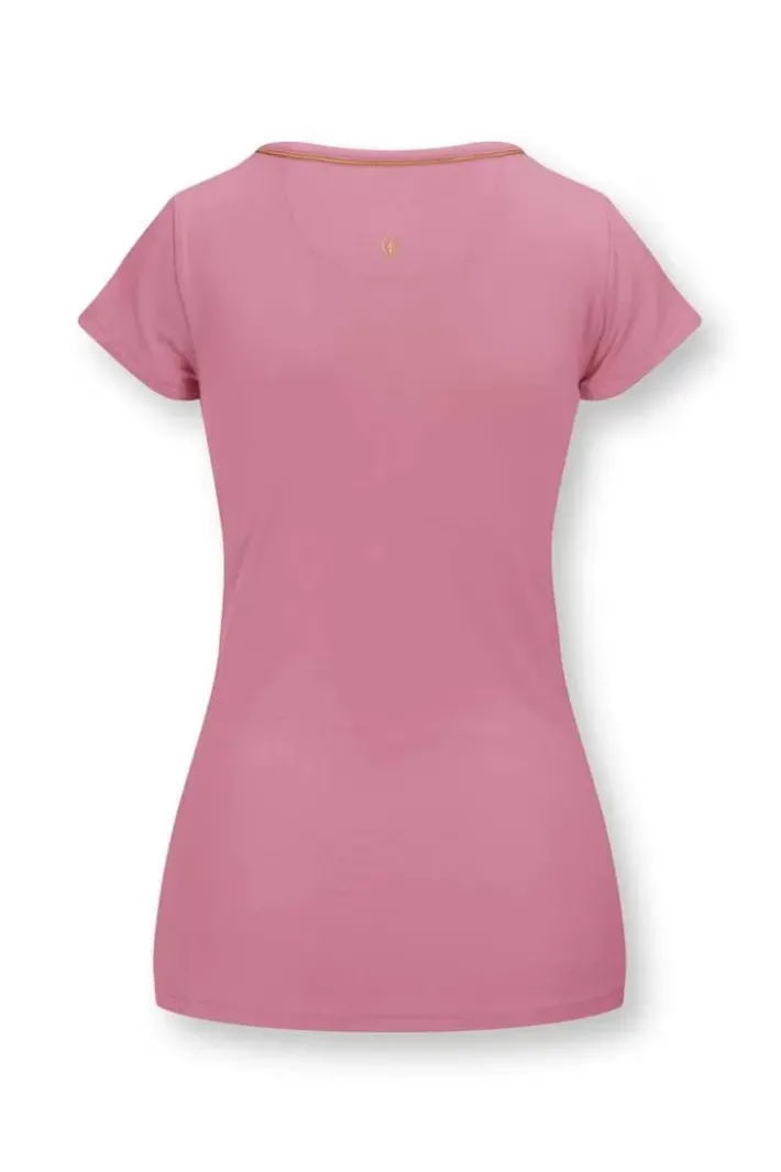 Sale Pip Studio Top Kurze Armel Solid Rosa