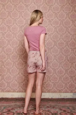 Sale Pip Studio Top Kurze Armel Solid Rosa