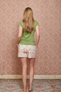 Pip Studio Top Kurze Armel Solid Hell Grun