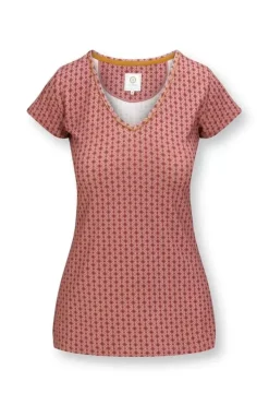 New Pip Studio Top Kurze Armel Tegola Rosa