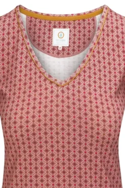 New Pip Studio Top Kurze Armel Tegola Rosa