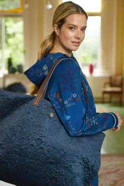 Hot Pip Studio Tragetasche Samt Quiltey Days Blau