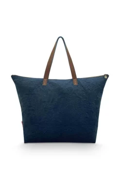 Hot Pip Studio Tragetasche Samt Quiltey Days Blau