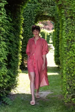 New Pip Studio Tunic Sumo Stripe Rot