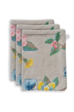 Best Pip Studio Waschlappen Set/3 Good Evening 16X22 Cm Khaki