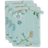 Sale Pip Studio Waschlappen Set/3 Les Fleurs 16X22 Cm Blau