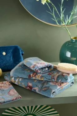 Hot Pip Studio Waschlappen Set/3 Secret Garden 16X22Cm Blau