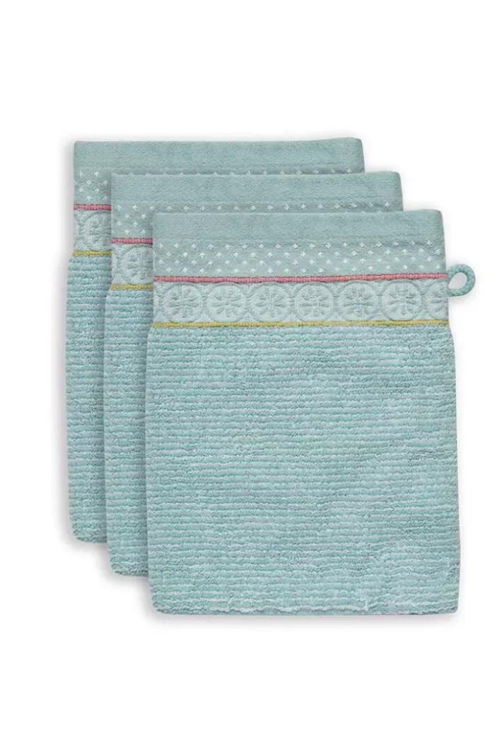 Sale Pip Studio Waschlappen Set/3 Soft Zellige 16X22 Cm Blau