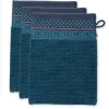 Outlet Pip Studio Waschlappen Set/3 Soft Zellige Dunkel 16X22 Cm Blau