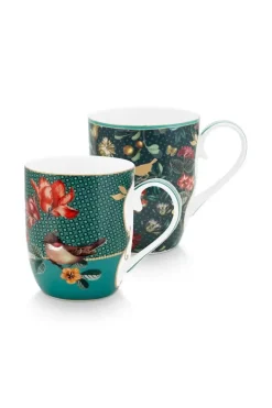 Discount Pip Studio Winter Wonderland Set/2 Tassen Klein Grun