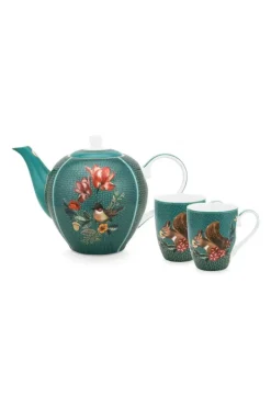 Online Pip Studio Winter Wonderland Tea Set/3 Grun