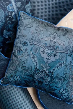 Hot Pip Studio Zierkissen Quadratisches Kyoto Festival Dunkel Blau