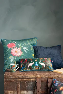 Outlet Pip Studio Zierkissen Quilted Dunkelblau