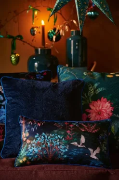 Outlet Pip Studio Zierkissen Quilted Dunkelblau