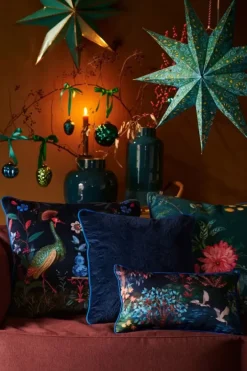 Outlet Pip Studio Zierkissen Quilted Dunkelblau